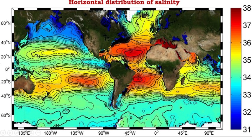 Mediterranean Sea water masses: vertical distribution