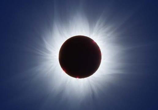 Sun’s Corona visible during Total Solar Eclipse