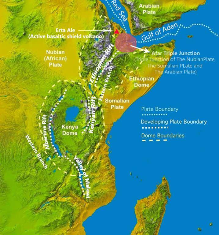 Divergent Boundary The Great Rift Valley African Rift Valley Pmf Ias